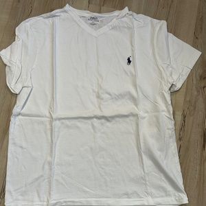 Polo White V Neck T shirt